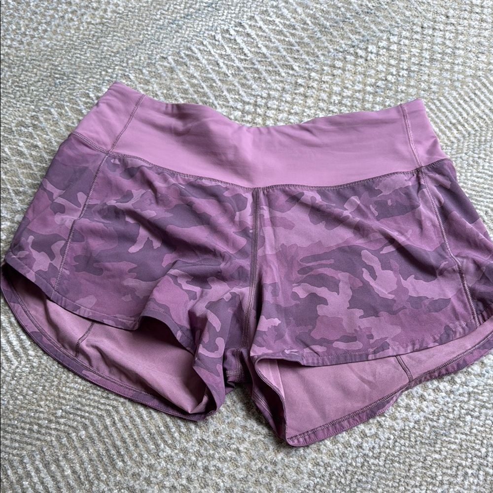 Lululemon Women's Camouflage Shorts in Purple SIZE 6